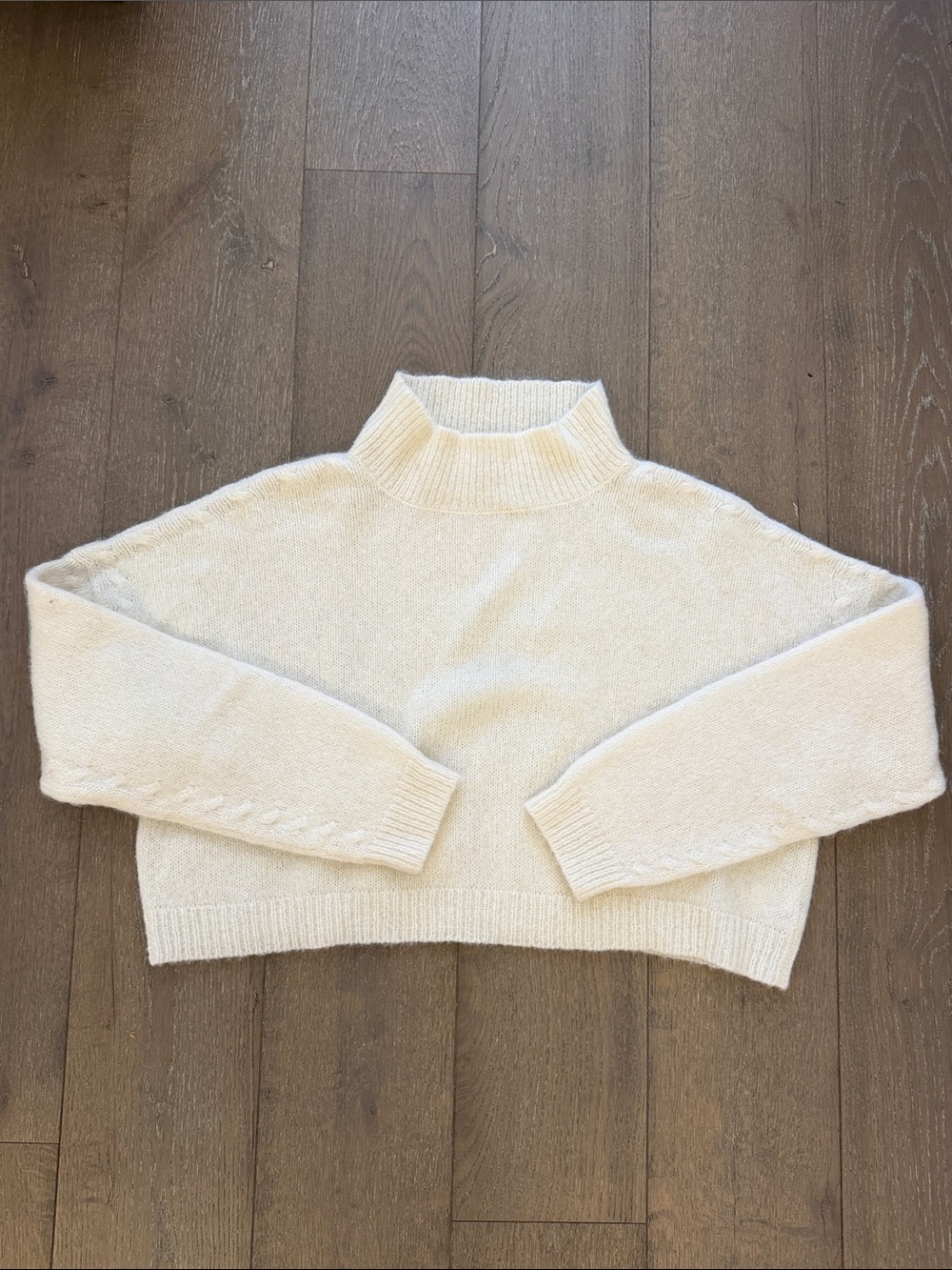 AMO Cropped Mock Neck Women's Sweater